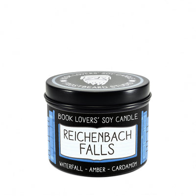 Reichenbach Falls - 4 oz Tin - Book Lovers' Soy Candle - Frostbeard Studio