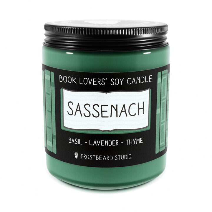 Sassenach  -  8 oz Jar  -  Book Lovers' Soy Candle  -  Frostbeard Studio