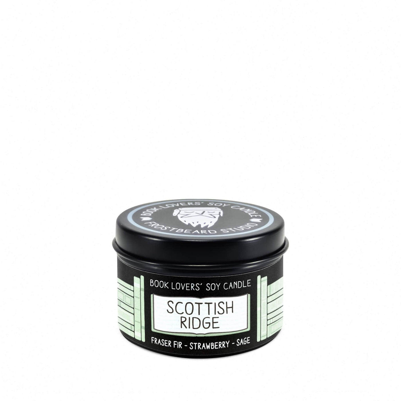 Scottish Ridge - 2 oz Tin - Book Lovers' Soy Candle - Frostbeard Studio