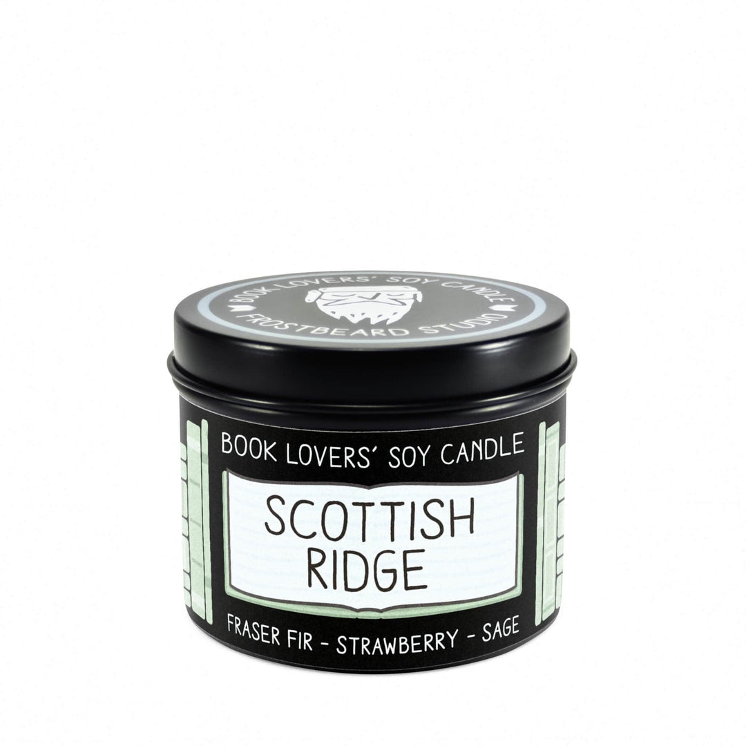 Scottish Ridge  -  4 oz Tin  -  Book Lovers' Soy Candle  -  Frostbeard Studio