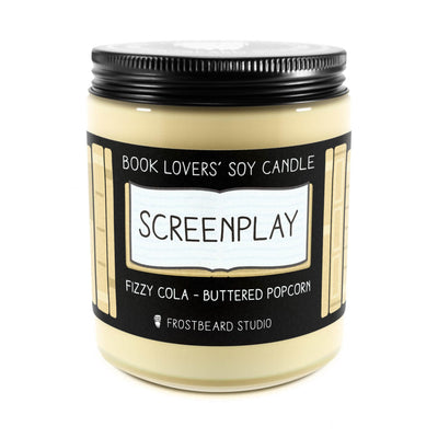Screenplay - 8 oz Jar - Book Lovers' Soy Candle - Frostbeard Studio