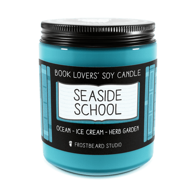 Seaside School - 8 oz Jar - Book Lovers' Soy Candle - Frostbeard Studio