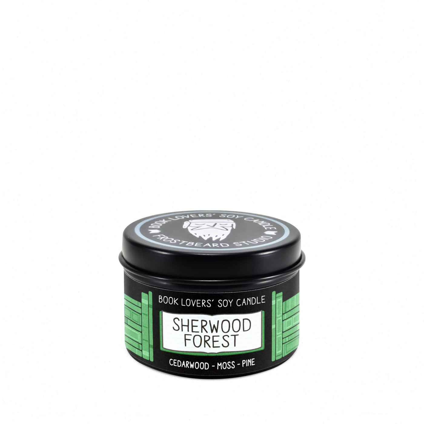 Sherwood Forest - 2 oz Tin - Book Lovers' Soy Candle - Frostbeard Studio