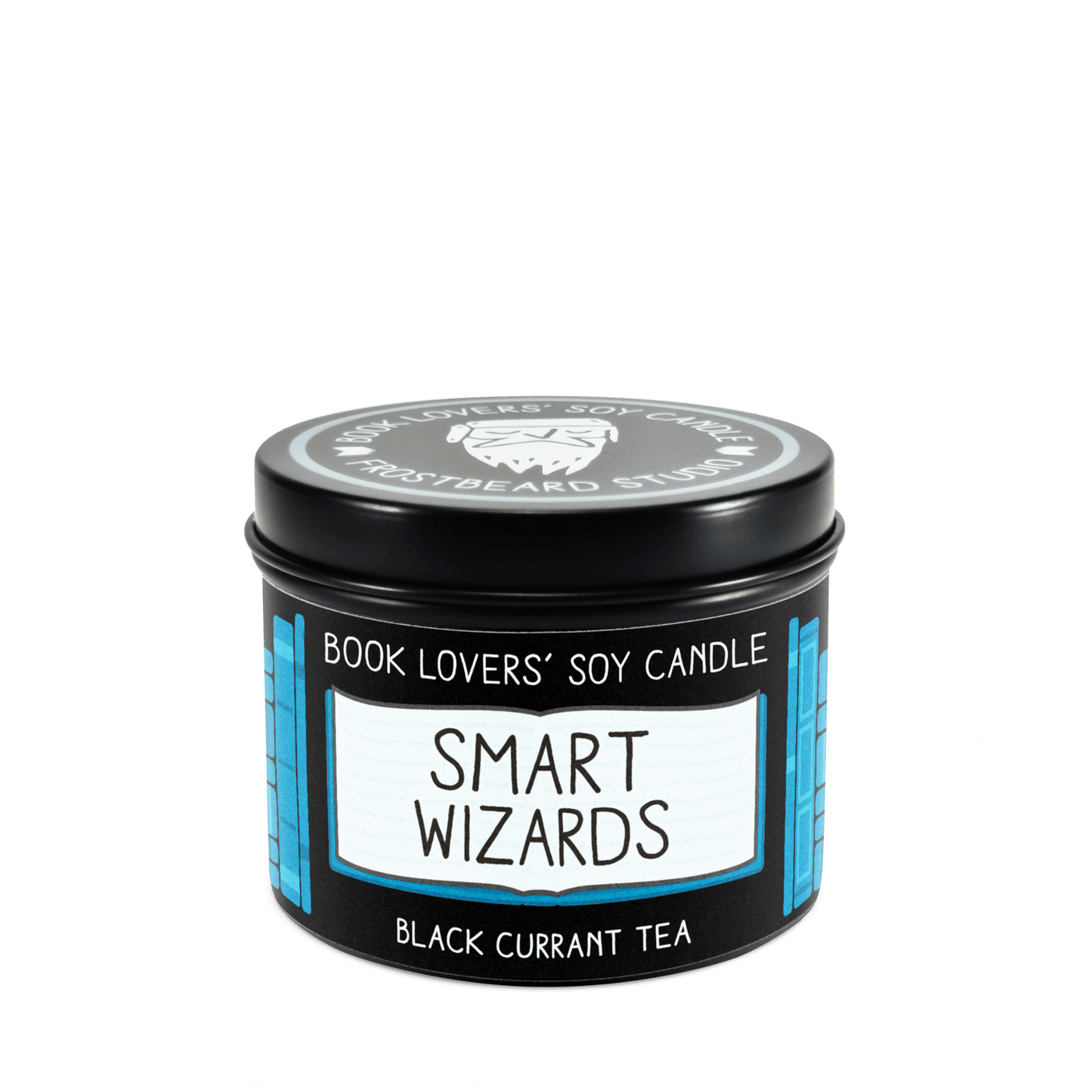 Smart Wizards - 4 oz Tin - Book Lovers' Soy Candle - Frostbeard Studio