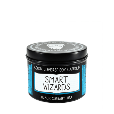 Smart Wizards - 4 oz Tin - Book Lovers' Soy Candle - Frostbeard Studio