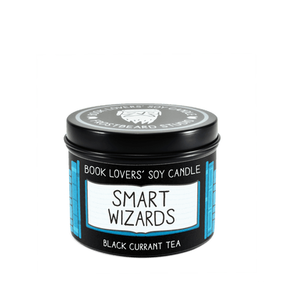 Smart Wizards  -  4 oz Tin  -  Book Lovers' Soy Candle  -  Frostbeard Studio