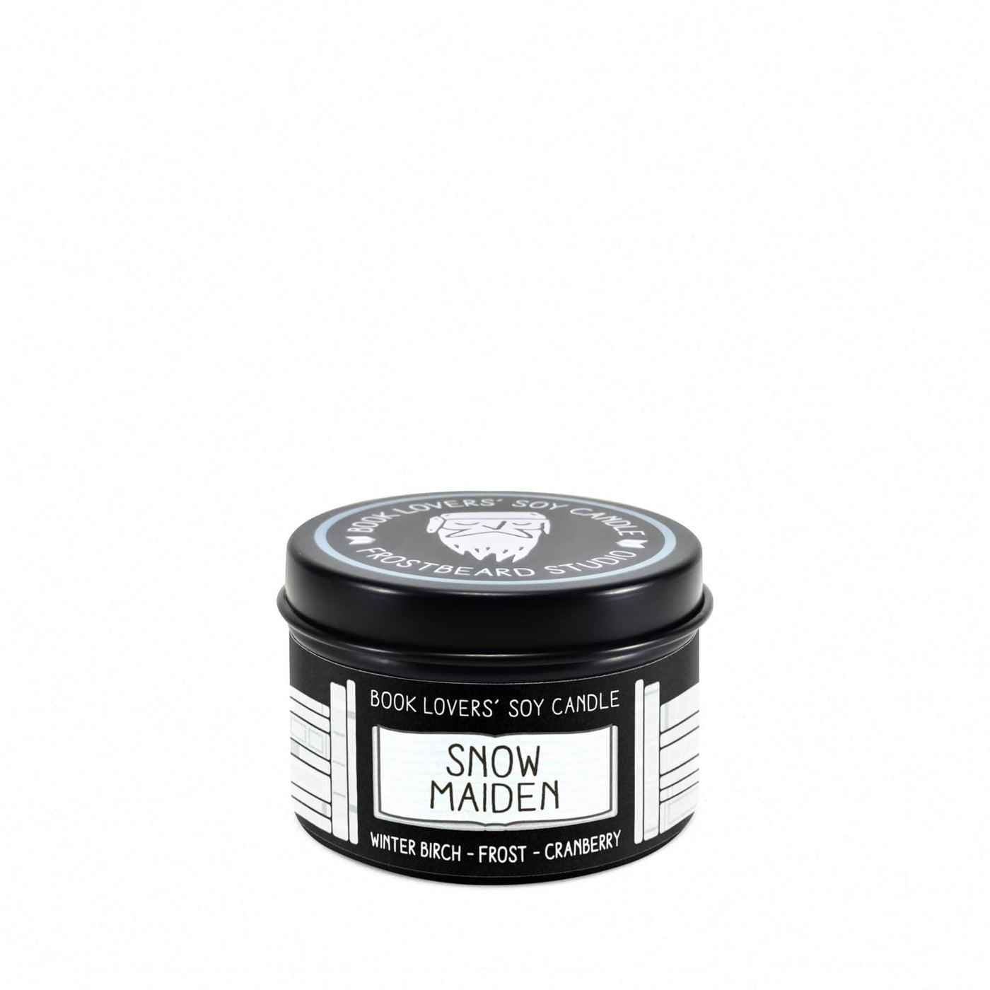 Snow Maiden - 2 oz Tin - Book Lovers' Soy Candle - Frostbeard Studio