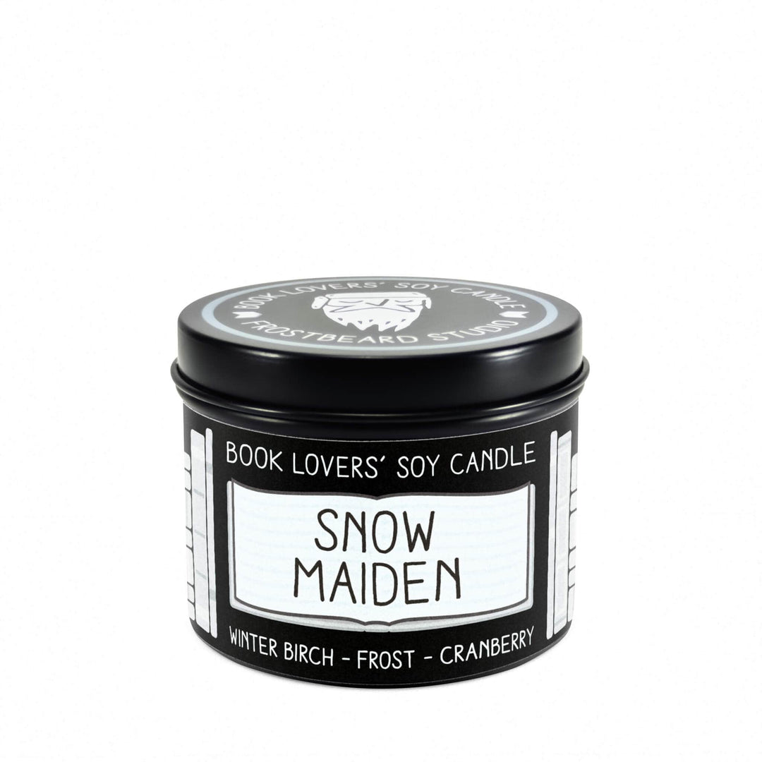 Snow Maiden  -  4 oz Tin  -  Book Lovers' Soy Candle  -  Frostbeard Studio