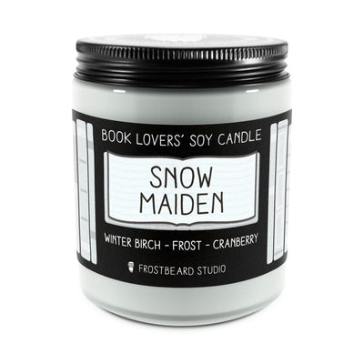 Snow Maiden - 8 oz Jar - Book Lovers' Soy Candle - Frostbeard Studio