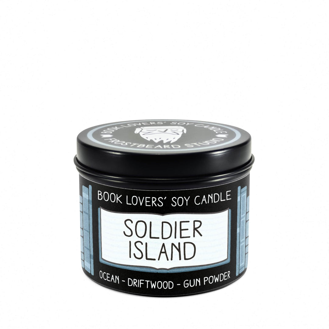 Soldier Island  -  4 oz Tin  -  Book Lovers' Soy Candle  -  Frostbeard Studio