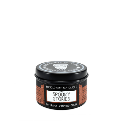 Spooky Stories  -  2 oz Tin  -  Book Lovers' Soy Candle  -  Frostbeard Studio