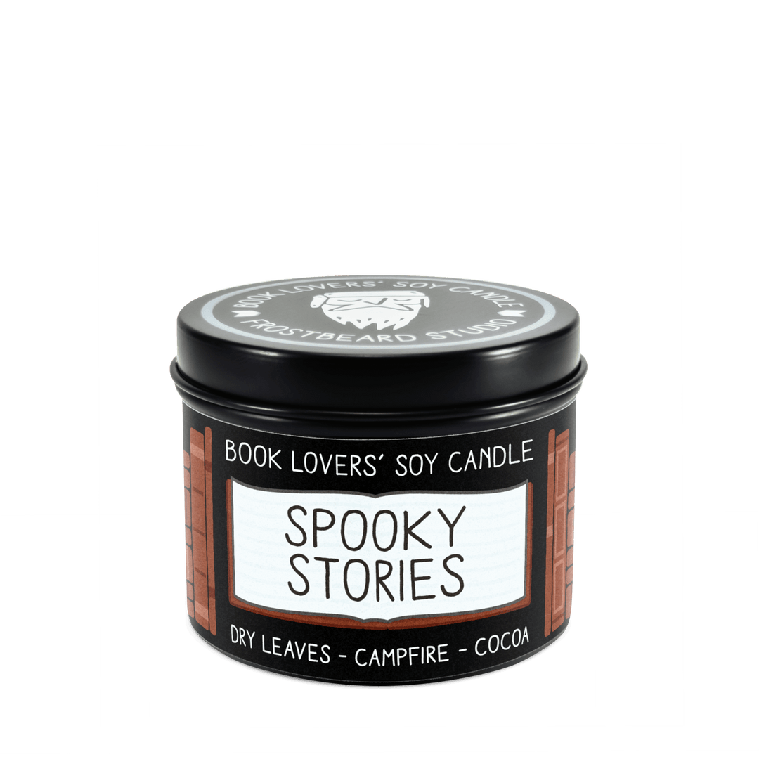 Spooky Stories  -  4 oz Tin  -  Book Lovers' Soy Candle  -  Frostbeard Studio