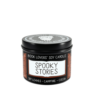 Spooky Stories  -  4 oz Tin  -  Book Lovers' Soy Candle  -  Frostbeard Studio