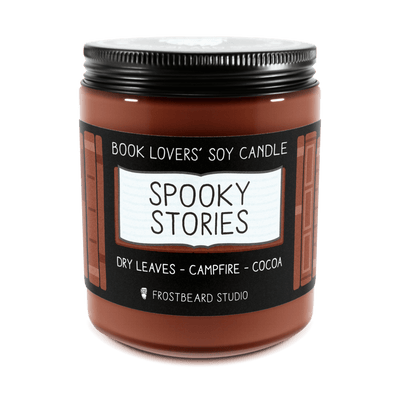 Spooky Stories - 8 oz Jar - Book Lovers' Soy Candle - Frostbeard Studio