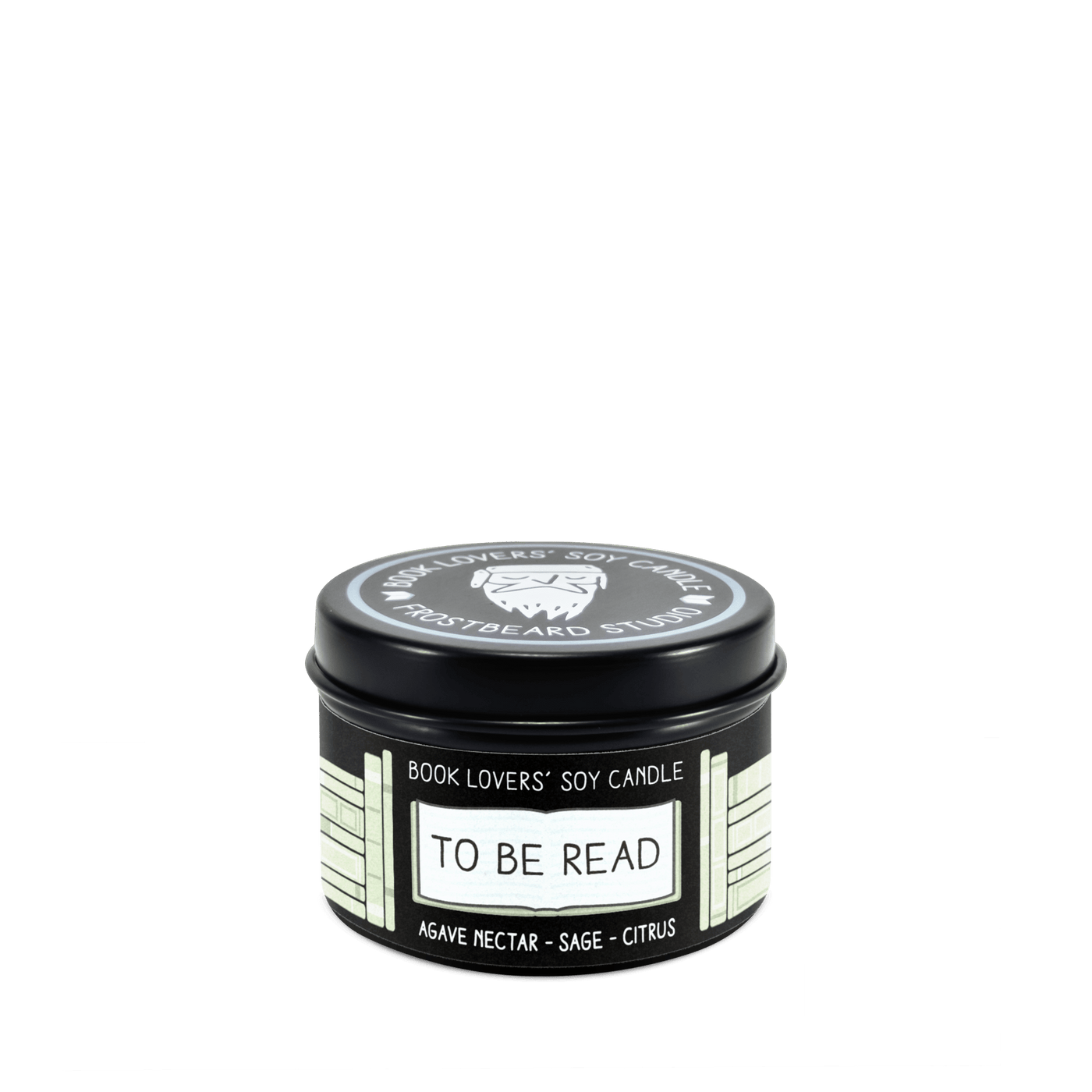 To Be Read - 2 oz Tin - Book Lovers' Soy Candle - Frostbeard Studio