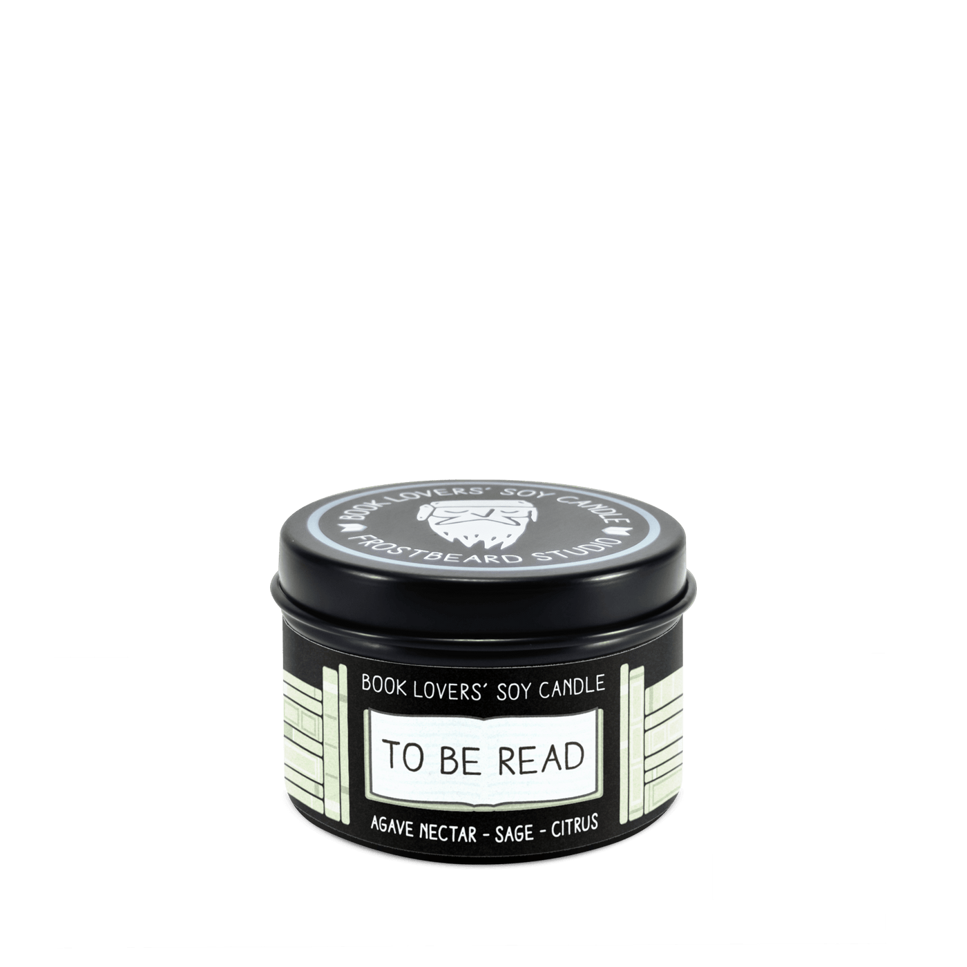 To Be Read  -  2 oz Tin  -  Book Lovers' Soy Candle  -  Frostbeard Studio