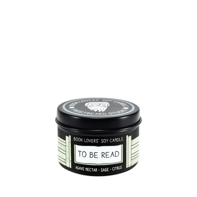 To Be Read - 2 oz Tin - Book Lovers' Soy Candle - Frostbeard Studio