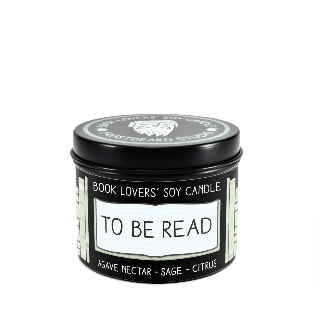 To Be Read  -  4 oz Tin  -  Book Lovers' Soy Candle  -  Frostbeard Studio
