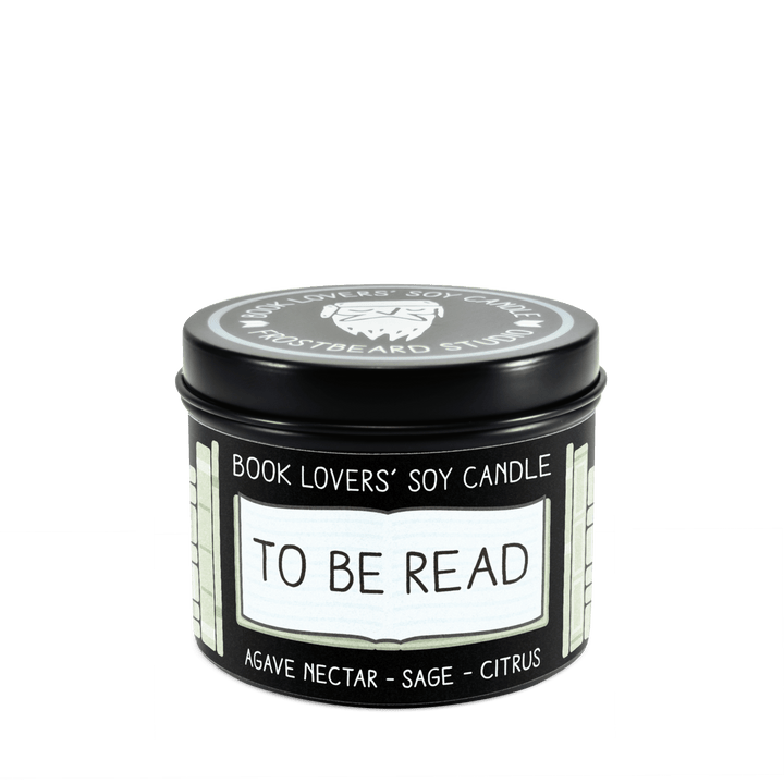 To Be Read  -  4 oz Tin  -  Book Lovers' Soy Candle  -  Frostbeard Studio