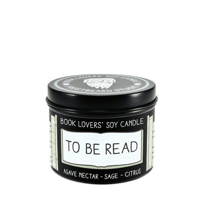 To Be Read - 4 oz Tin - Book Lovers' Soy Candle - Frostbeard Studio