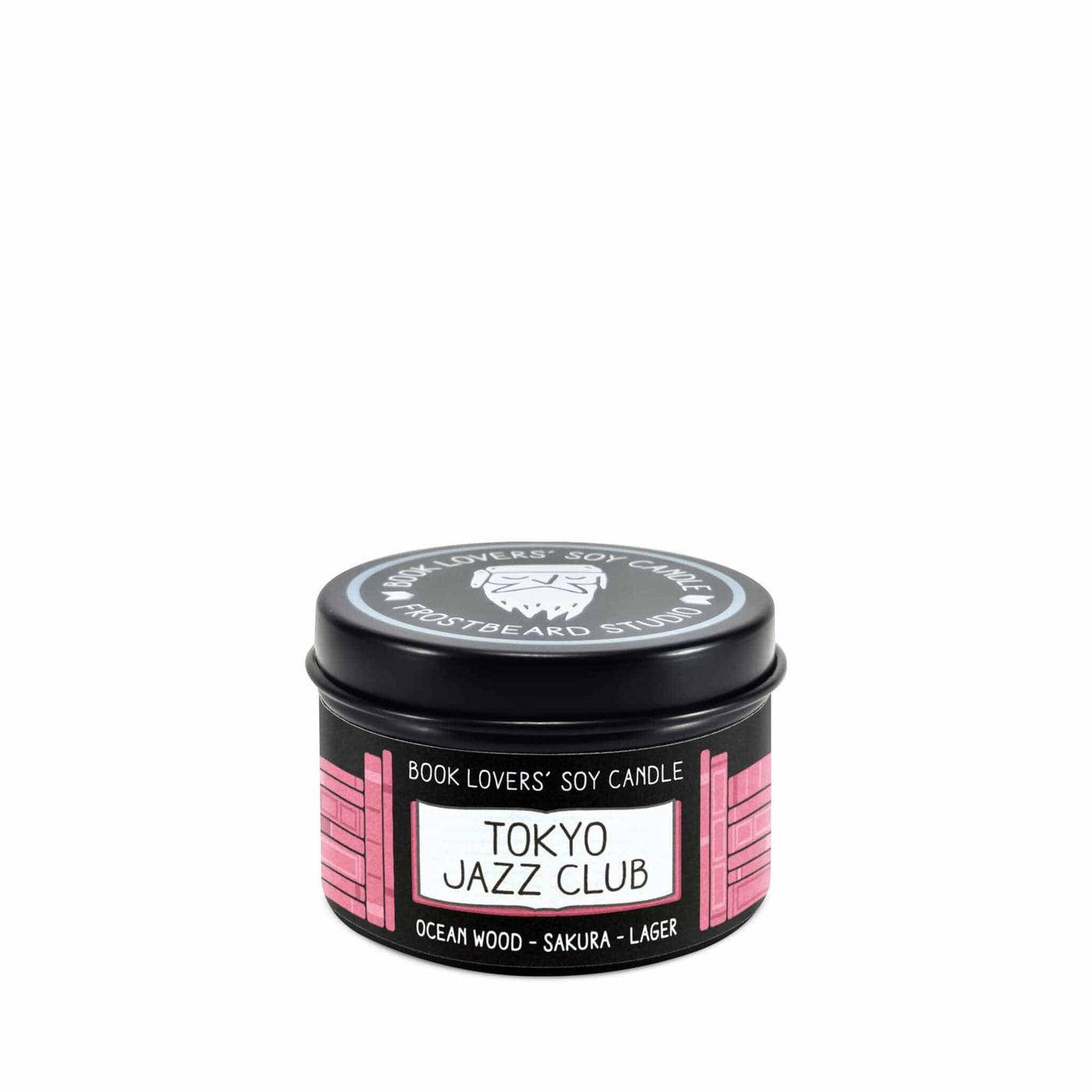 Tokyo Jazz Club - 2 oz Tin - Book Lovers' Soy Candle - Frostbeard Studio