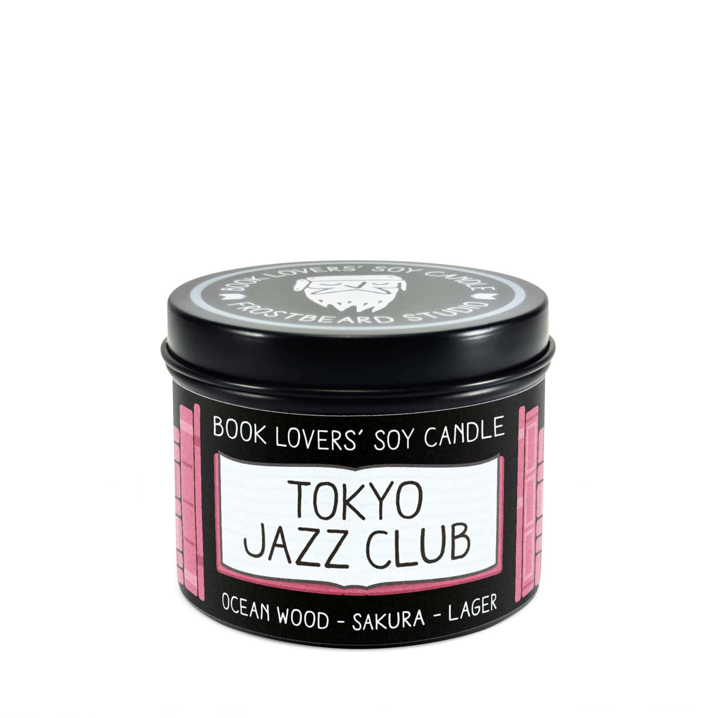 Tokyo Jazz Club  -  4 oz Tin  -  Book Lovers' Soy Candle  -  Frostbeard Studio