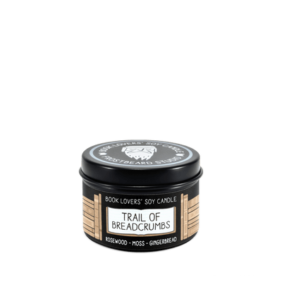 Trail of Breadcrumbs - 2 oz Tin - Book Lovers' Soy Candle - Frostbeard Studio