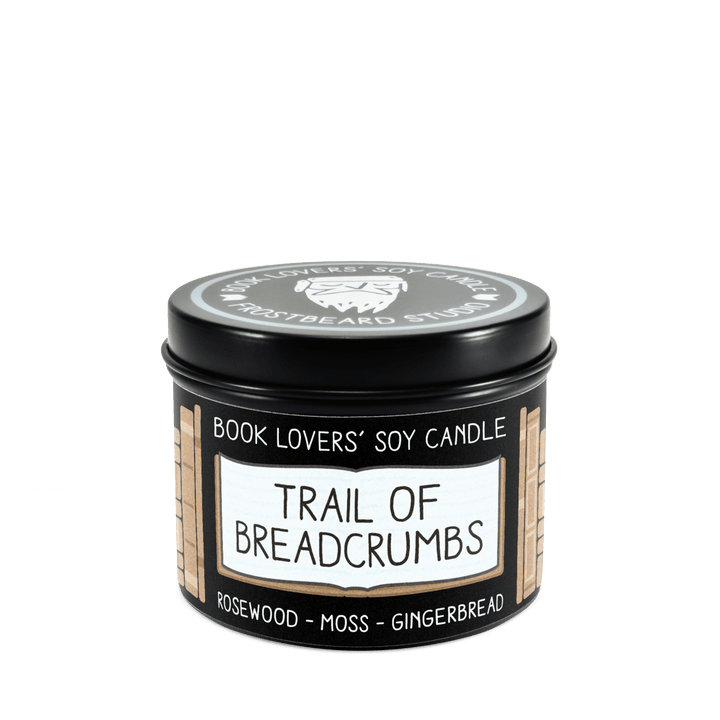 Trail of Breadcrumbs  -  4 oz Tin  -  Book Lovers' Soy Candle  -  Frostbeard Studio