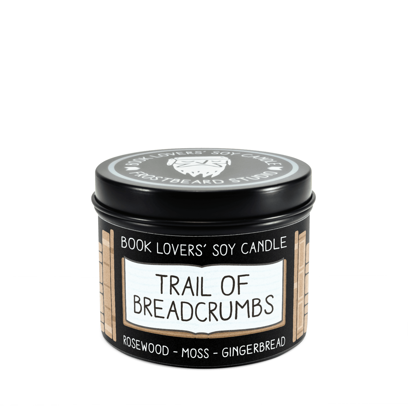 Trail of Breadcrumbs - 4 oz Tin - Book Lovers' Soy Candle - Frostbeard Studio