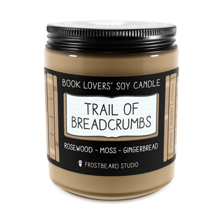 Trail of Breadcrumbs  -  8 oz Jar  -  Book Lovers' Soy Candle  -  Frostbeard Studio