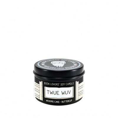 Twue Wuv - 2 oz Tin - Book Lovers' Soy Candle - Frostbeard Studio