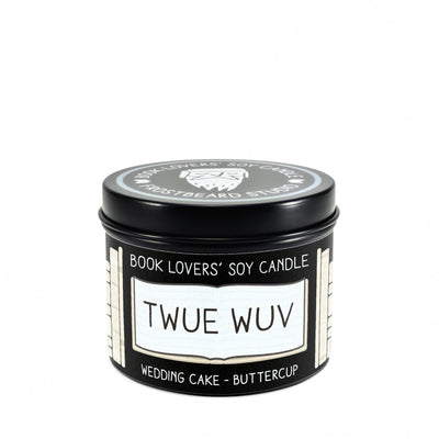 Twue Wuv  -  4 oz Tin  -  Book Lovers' Soy Candle  -  Frostbeard Studio