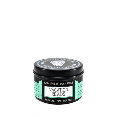 Vacation Reads - 2 oz Tin - Book Lovers' Soy Candle - Frostbeard Studio