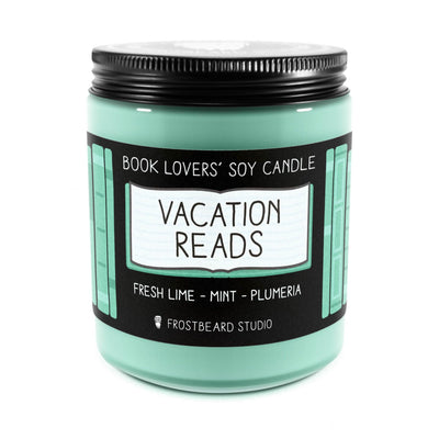 Vacation Reads - 8 oz Jar - Book Lovers' Soy Candle - Frostbeard Studio
