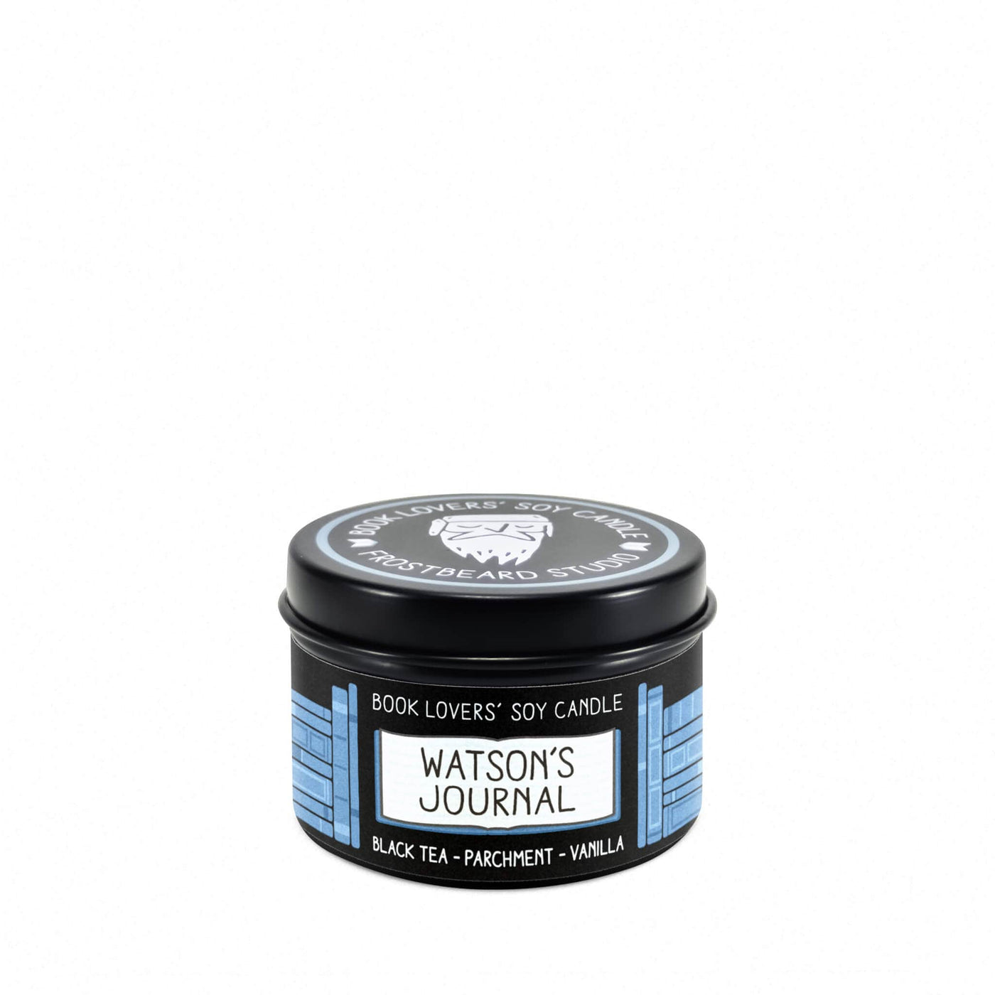 Watson's Journal - 2 oz Tin - Book Lovers' Soy Candle - Frostbeard Studio
