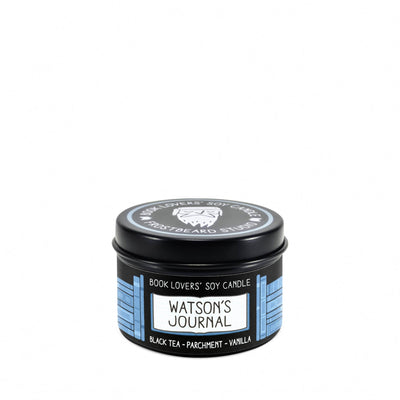 Watson's Journal - 2 oz Tin - Book Lovers' Soy Candle - Frostbeard Studio