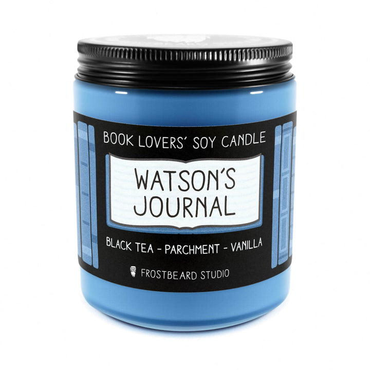 Watson's Journal  -  8 oz Jar  -  Book Lovers' Soy Candle  -  Frostbeard Studio