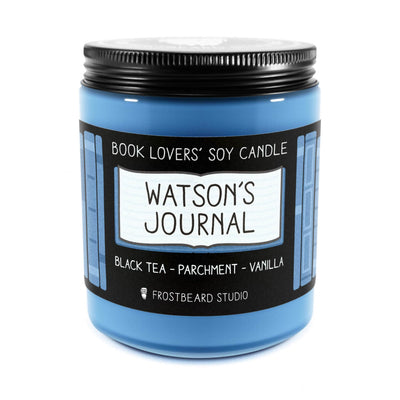 Watson's Journal - 8 oz Jar - Book Lovers' Soy Candle - Frostbeard Studio