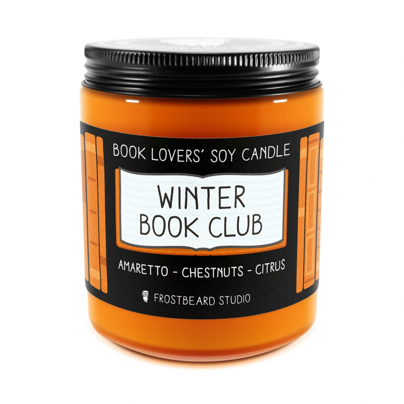 Winter Book Club - 8 oz Jar - Book Lovers' Soy Candle - Frostbeard Studio