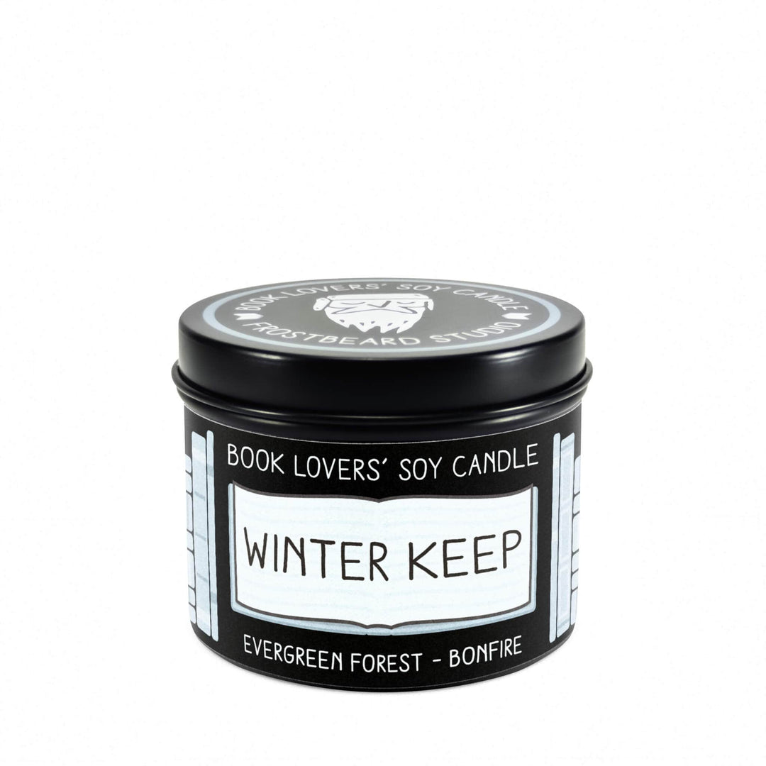 Winter Keep  -  4 oz Tin  -  Book Lovers' Soy Candle  -  Frostbeard Studio