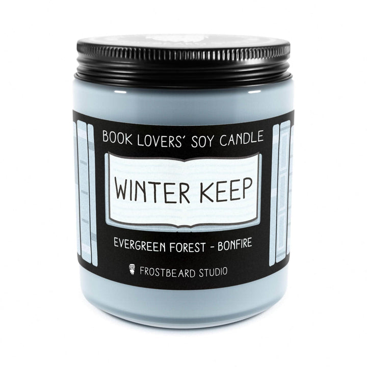 Winter Keep  -  8 oz Jar  -  Book Lovers' Soy Candle  -  Frostbeard Studio