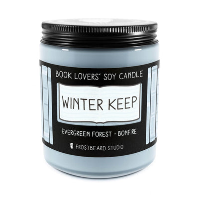 Winter Keep - 8 oz Jar - Book Lovers' Soy Candle - Frostbeard Studio