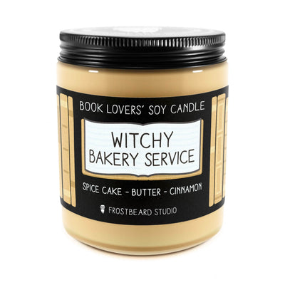 Witchy Bakery Service - 8 oz Jar - Book Lovers' Soy Candle - Frostbeard Studio
