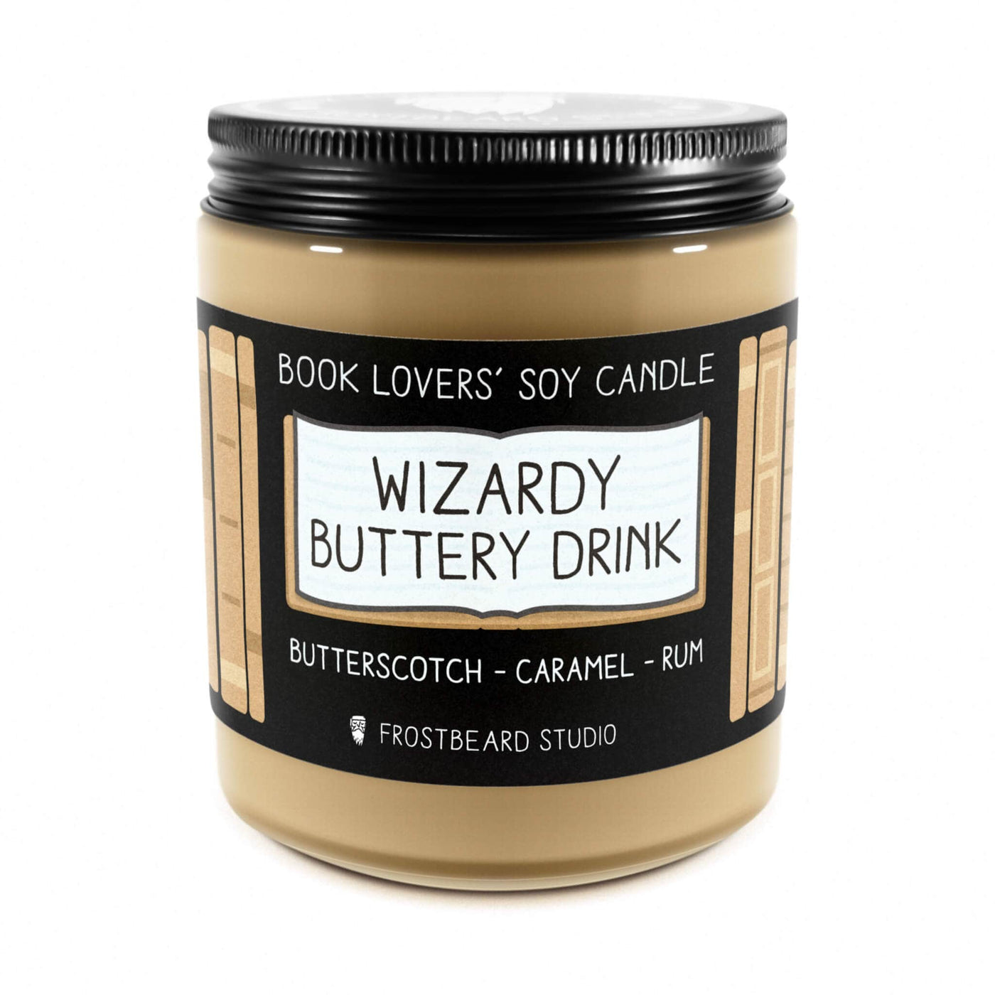Wizardy Buttery Drink - 8 oz Jar - Book Lovers' Soy Candle - Frostbeard Studio