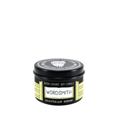 Wordsmith - 2 oz Tin - Book Lovers' Soy Candle - Frostbeard Studio