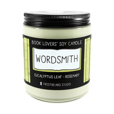 Wordsmith - 8 oz Jar - Book Lovers' Soy Candle - Frostbeard Studio
