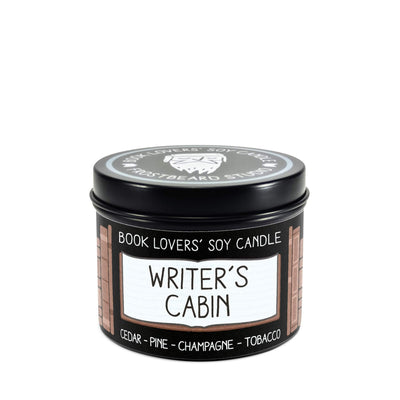 Writer's Cabin - 4 oz Tin - Book Lovers' Soy Candle - Frostbeard Studio